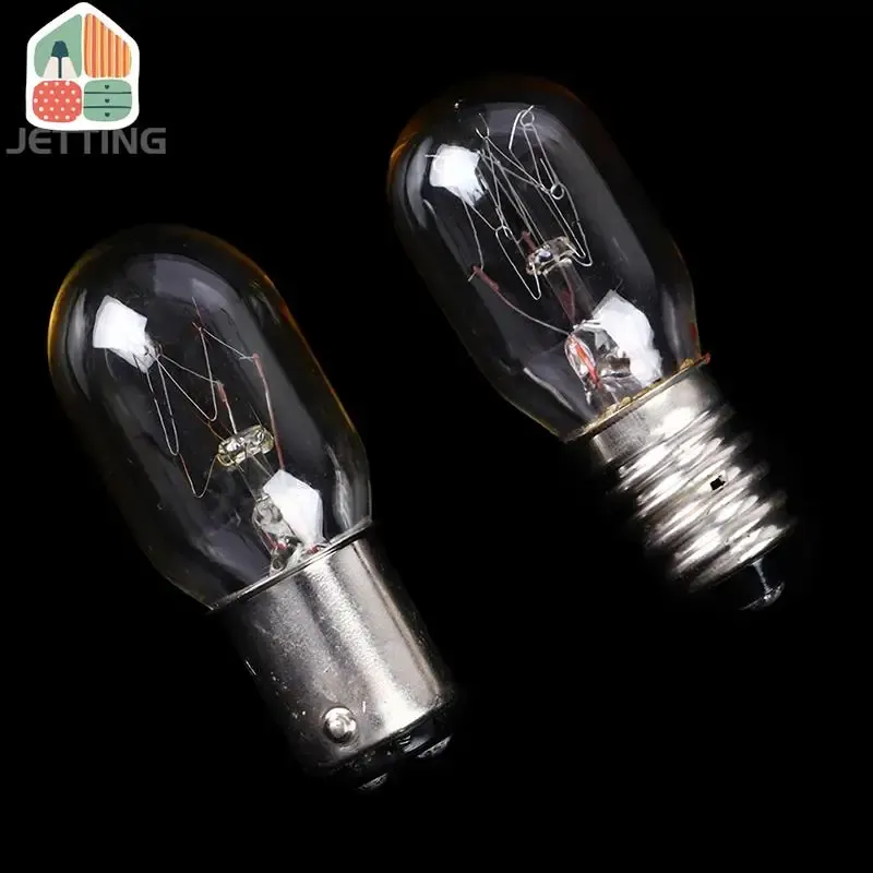 CALLARON 2-Pack E14 Screw Base 40W Tubular Light Bulbs – High Brightness, Energy Efficient, For Range Hoods, Ovens, And Sewing Machines (Transparent)