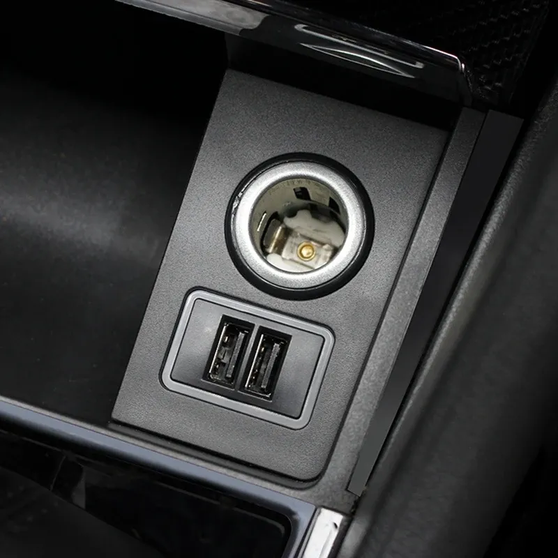 Car USB Charger Dual USB Fast Charging Adapter with Light for Skoda Kodiaq  2017- Cigarette Lighter