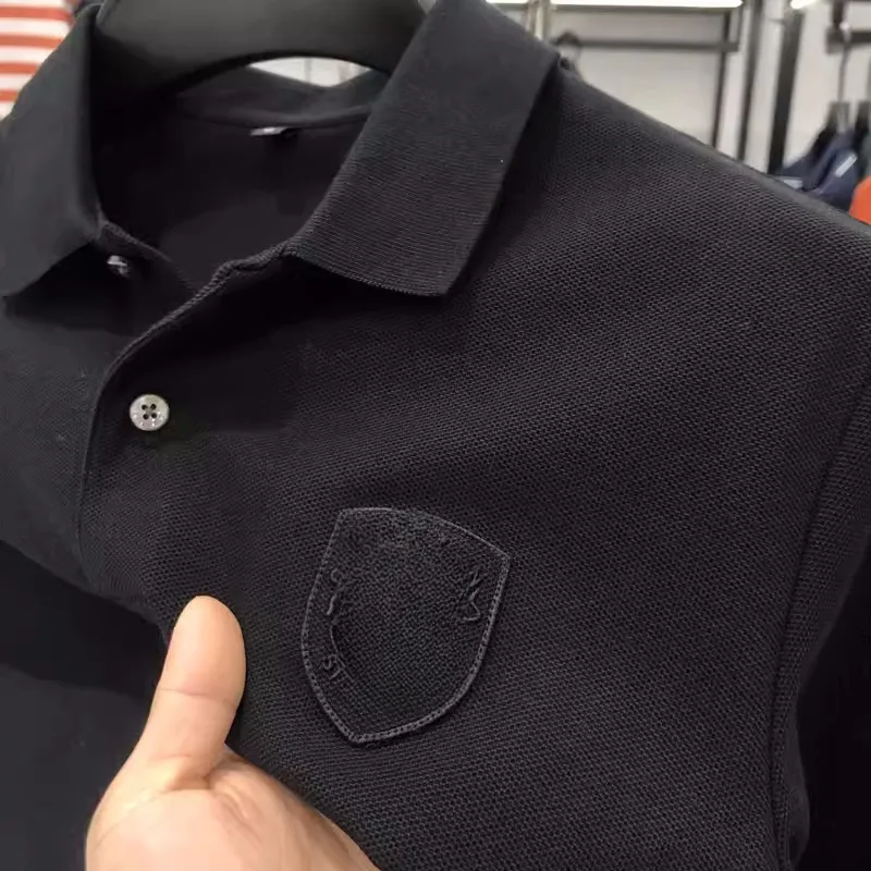 2024 Camisa de diseñador de verano BL Camisa de polo para hombres Diseñador de lujo Camiseta bordada para hombres Camiseta de manga corta para hombres Baoluo Baoluo