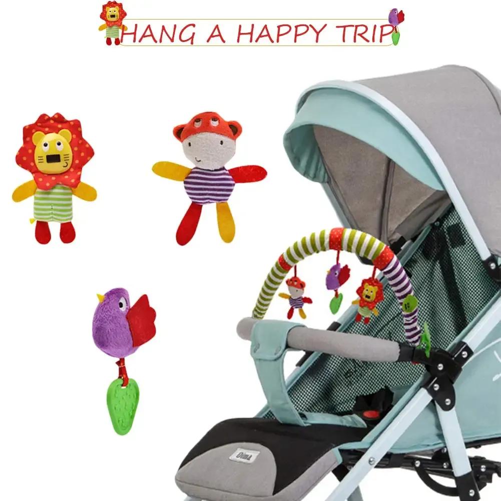 Jouet pour siège auto pour bébés de 0 à 6 mois – Jeux suspendus pour berceaux – Avec