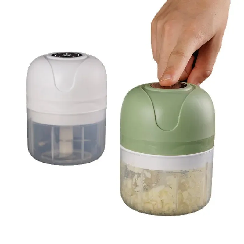 NEW Mini Electric Garlic Chopper USB Meat Grinder Garlic Masher Machine Sturdy Durable Crushed Ginger Vegetable Crusher Kitchen Toolfor USB Meat Grinder