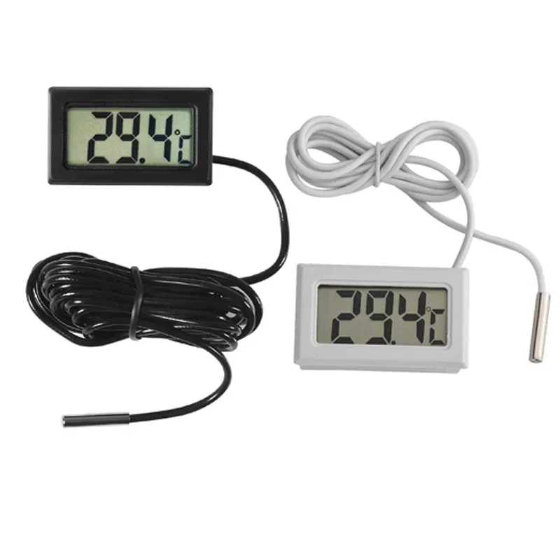 Mini Digital LCD -Thermometer mit Sonde Innentemperatursensor für Aquariumfischtank Home Kühlschrank Thermometer