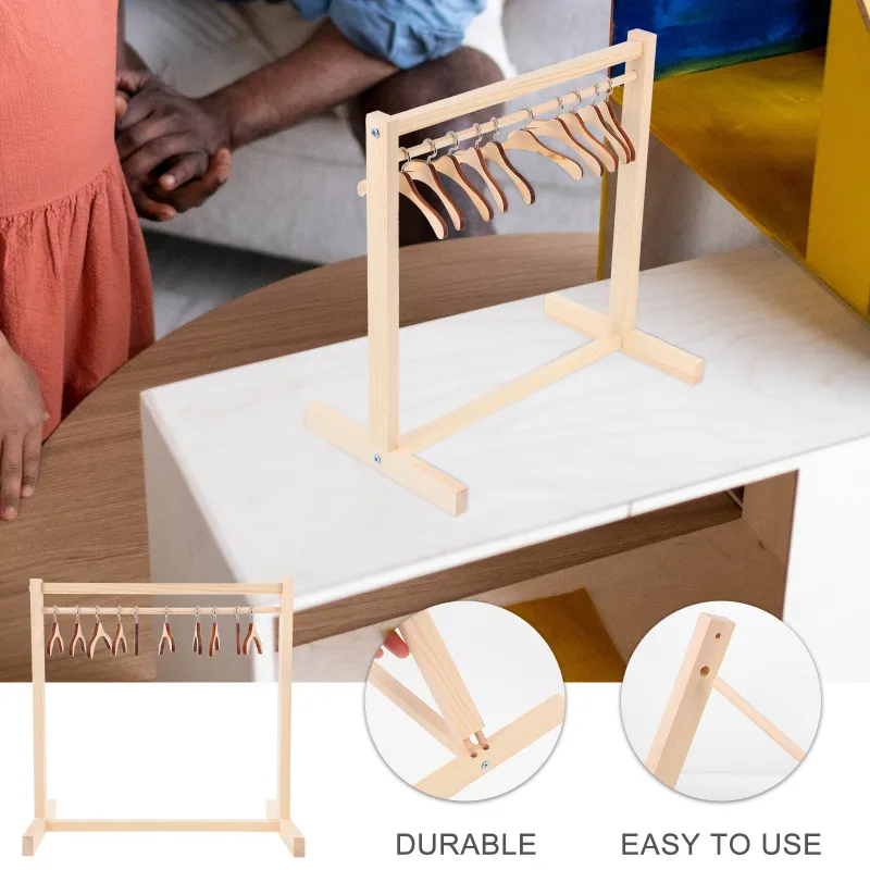 Garment Rack For Dolls Clothes Wooden Mini Clothes... From Ddmylovely ...
