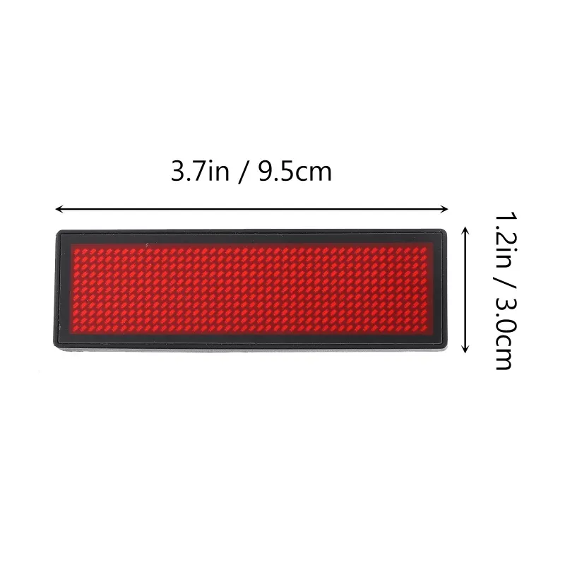 Mini Labels LED Name Badge Rechargeable Electronic Message Board With ...