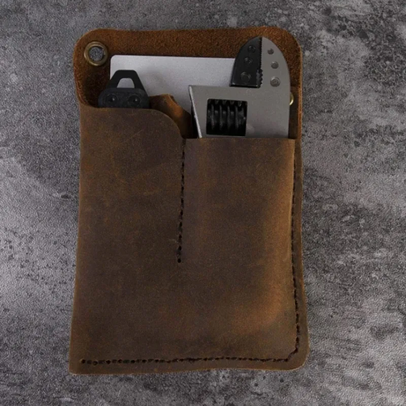 WYNEX Custodia tattica per telefono con bussola, custodia per smartphone Molle di grandi dimensioni Custodia EDC di piccola utilità a doppia capacità con fibbia per bussola e moschettone