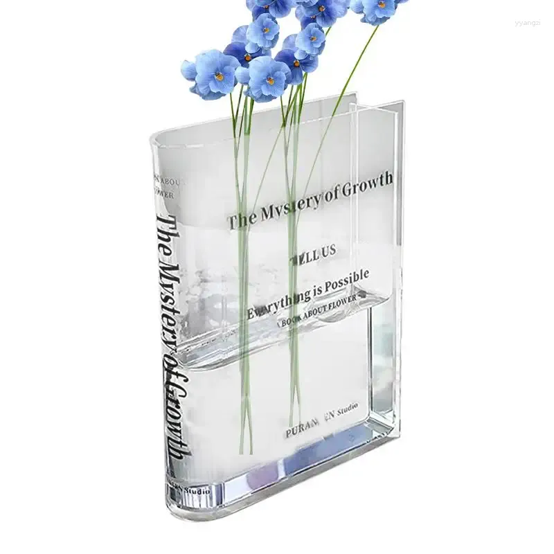 Vases Book Vase Table Office Arrangement de fleurs Office Ornements créatifs Green Plant Growth Growth Container Decor Aesthetic for Wedding Party