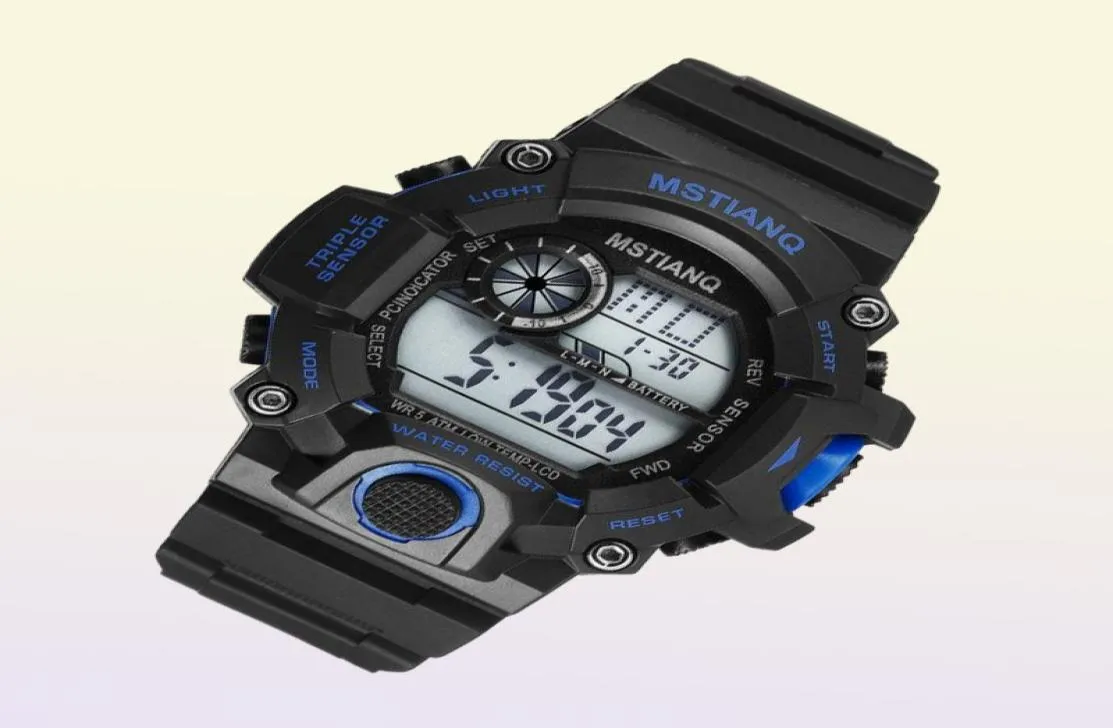 Regardez Digital Outdoor Gshock Sport Running Electronic Military Reloj mené Luminal Cheple pour hommes Fashion Army Relogios Wristwa5180710