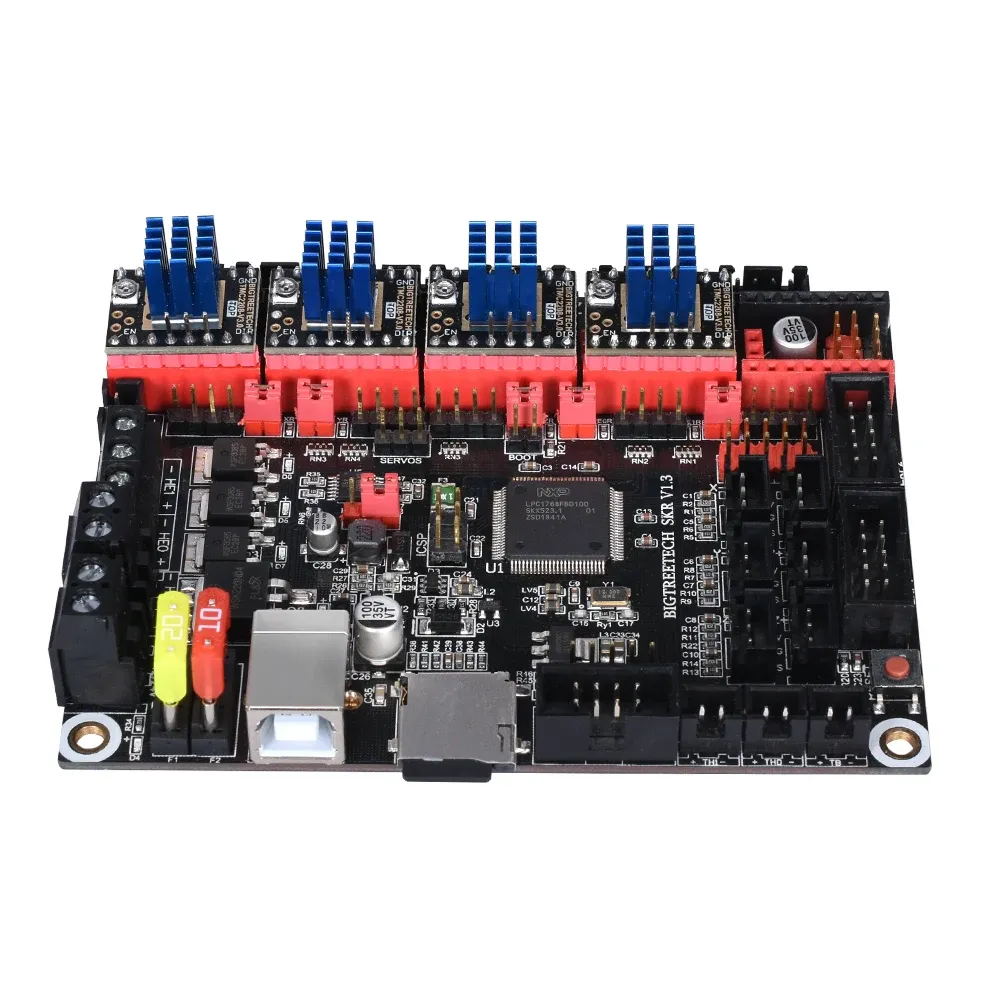 QWORK® 5PCS TMC2208 V1.2 Stappenmotor Driver 3D Printer, met Heatsink Schroevendraaier voor 3D Printer Onderdelen