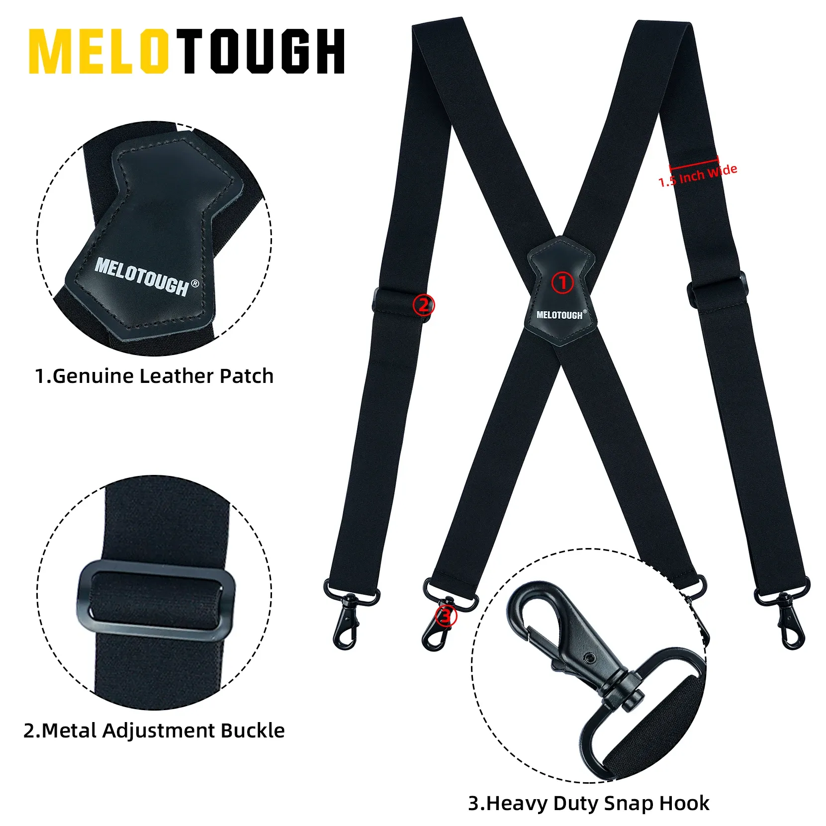 Buy Suspenders/Braces Mens Suspenders Braces Adjustable Strong Clip On Elastic Formal Wedding S 13422842 00 - View #7