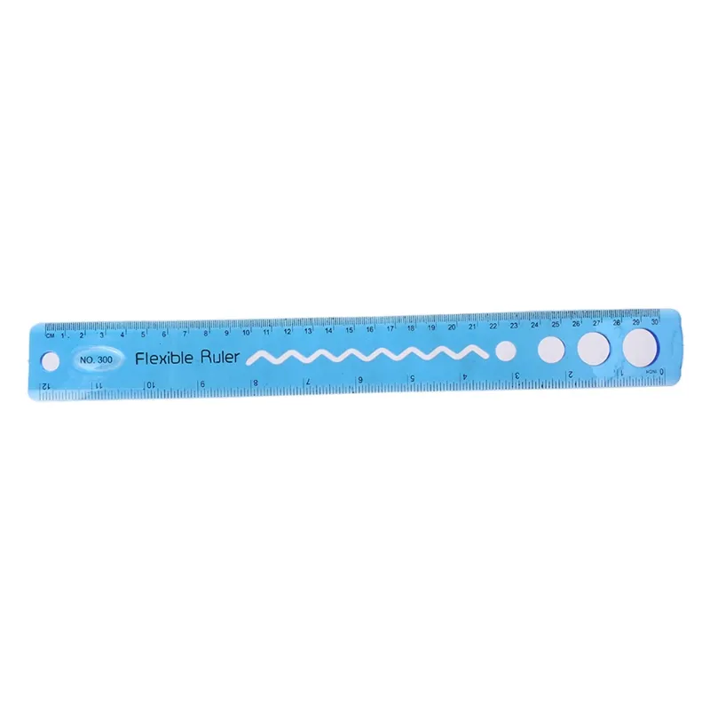 DHgate.com:Multicolor Flexible 30cm Soft Ruler Straight Office School ...