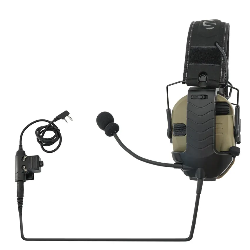 2023 New Tactical Headset Adapter External Microphone Kit For