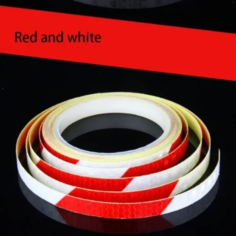 1CM*8M Bicycle Wheels Reflect Fluorescent MTB Bike Reflective Sticker Strip Tape For Cycling Warning Safety Reflective spokes