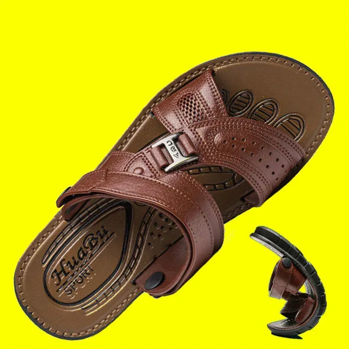 Sandaler heta försäljning sommarvattentät nonslip Sandaler Män mjuka botten Wearresistenta tofflor Dualpurpose andningsbara sandaler män