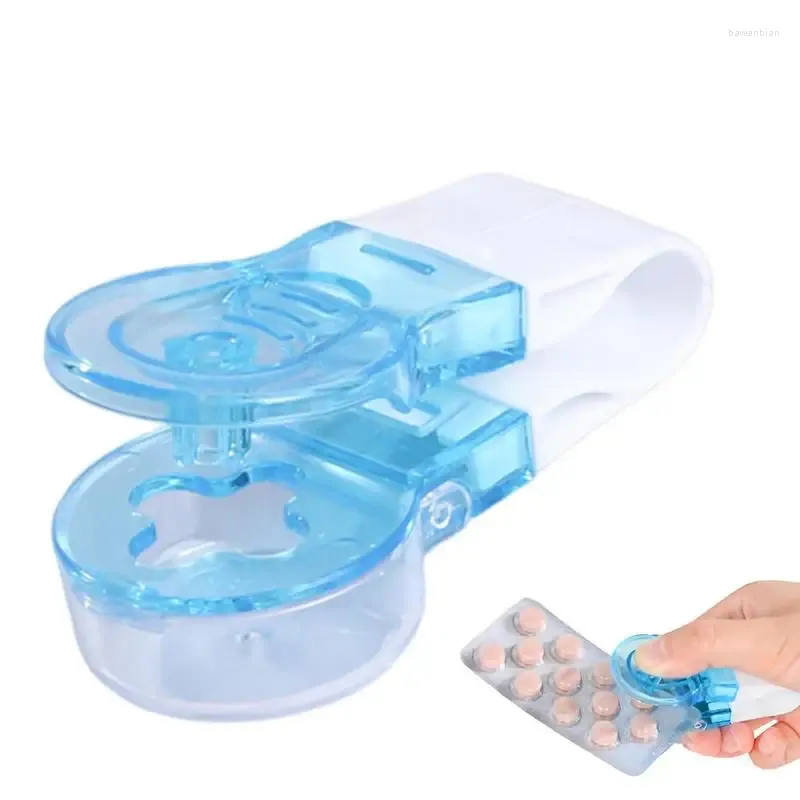 Speicherflaschen tragbarer Taker Antipollution Pillbox wiederverwendbarer Dispenser Blister Pack Opener Reiseberecher