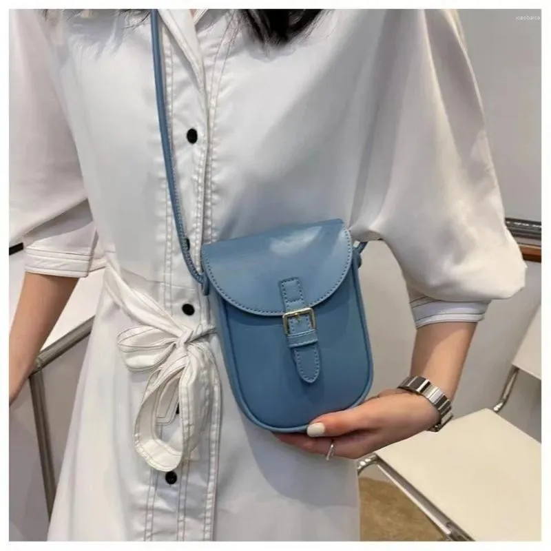 Abendtaschen Crossbody für Frau kleine süße Telefontasche PU Leder Messenger Schulterseite Handtaschen Kawaii Geldbörsen einfarbige Handtasche