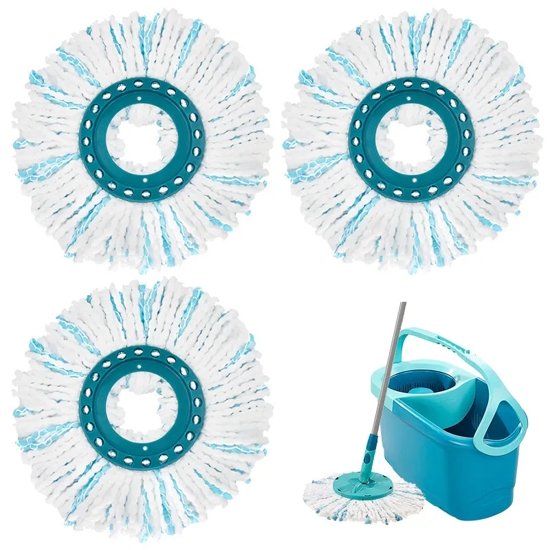 Leifheit Compatible Microfiber Mop Replacement Head, Hands-Free 360 ...
