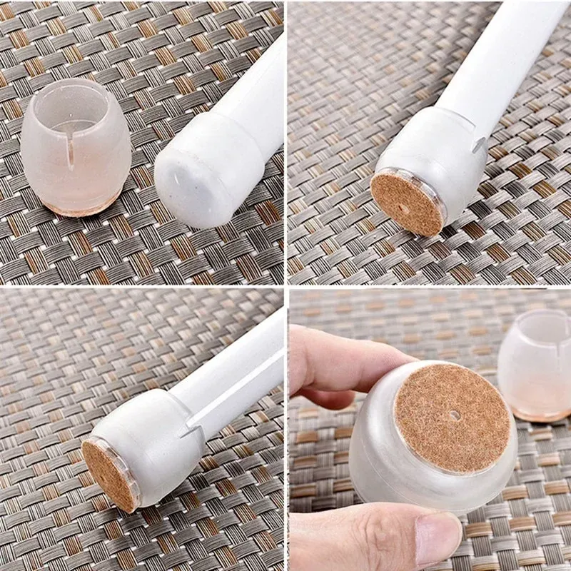 DHgate Transparent Silicone Chair Leg Caps 16pcs Floor Protector Furniture Table Covers Cameras Photo