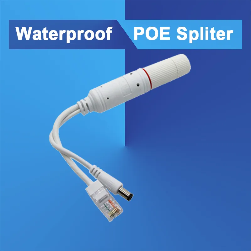 Active 48V To 12V Waterproof PoE Splitter, IEEE 802.3af Compliant 10