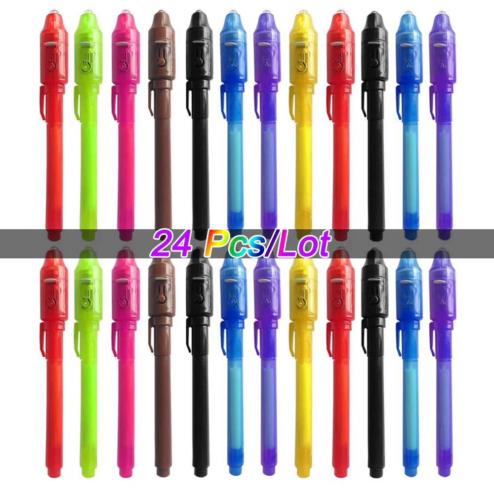 Uv Marker Pen Invisible Ink And Black Light Uv Marker Pen Invisible Ink And Black Light Multicolor Pens UV Marker Pen  Set: Invisible Ink