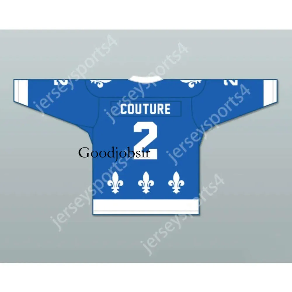 Gdsir Custom PAUL COUTURE 2 LE NATIONAL DE QUEBEC BLUE HOCKEY JERSEY- LANCE ET COMPTE NIEUWE Top Ed S-M-L-XL-XXL-3XL-4XL-5XL-6XL