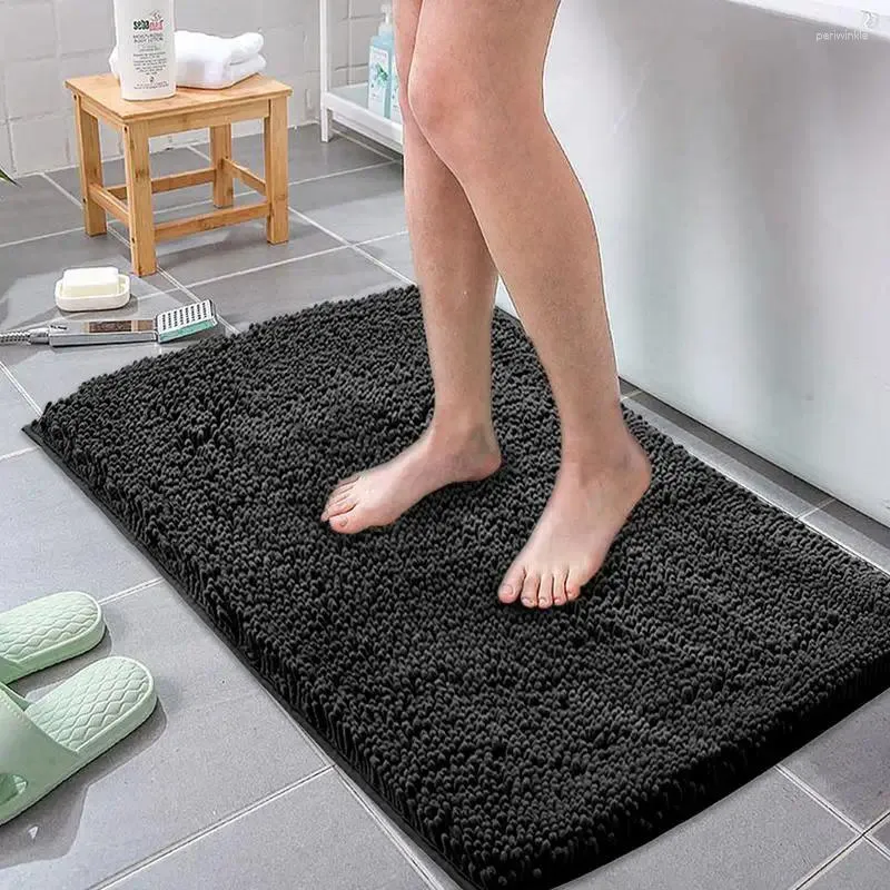 Tapetes de banho para o banheiro piso 32x20in super absorvente lavanderia tapetes tapetes laváveis chuveiro anti -deslizamento durável