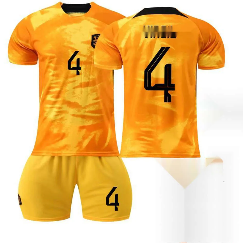 Jersey Jersey Home Nederlands oranje no van Dijk Memphis de Jong Football Kit World Cup kits