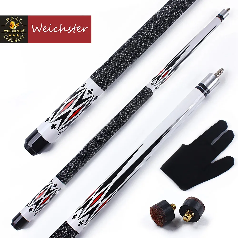 Weichster Billiard Pool Cue Stick 1/2 Madre de madera 58 13 mm Tornillo en la punta Cue 240327