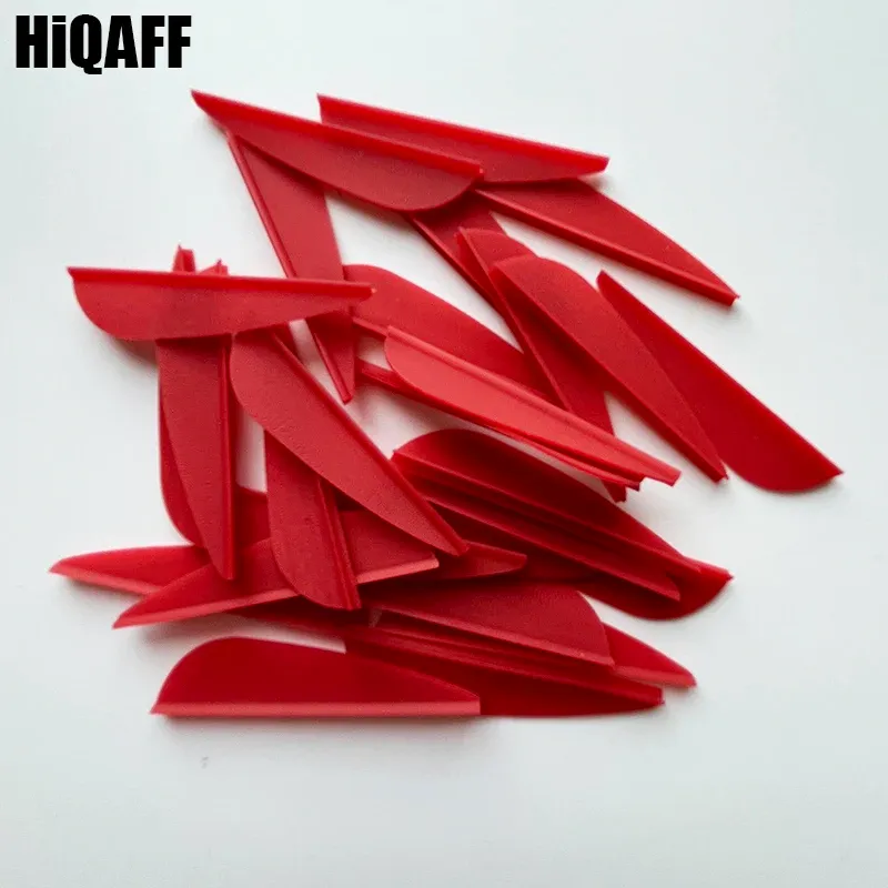thumbnail image 2 of 50pcs Archery Drop Shape Fletching - 3" & 4" Rubber Vanes For Arrow Hunting 2 of 4