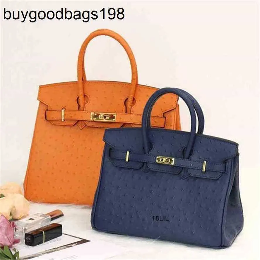 Designer -Tasche Strauße Handtaschen Einkaufstaschen 5A Muster Womens Marke Luxusleder 2024 Leichte tragbare Platin haben Logo