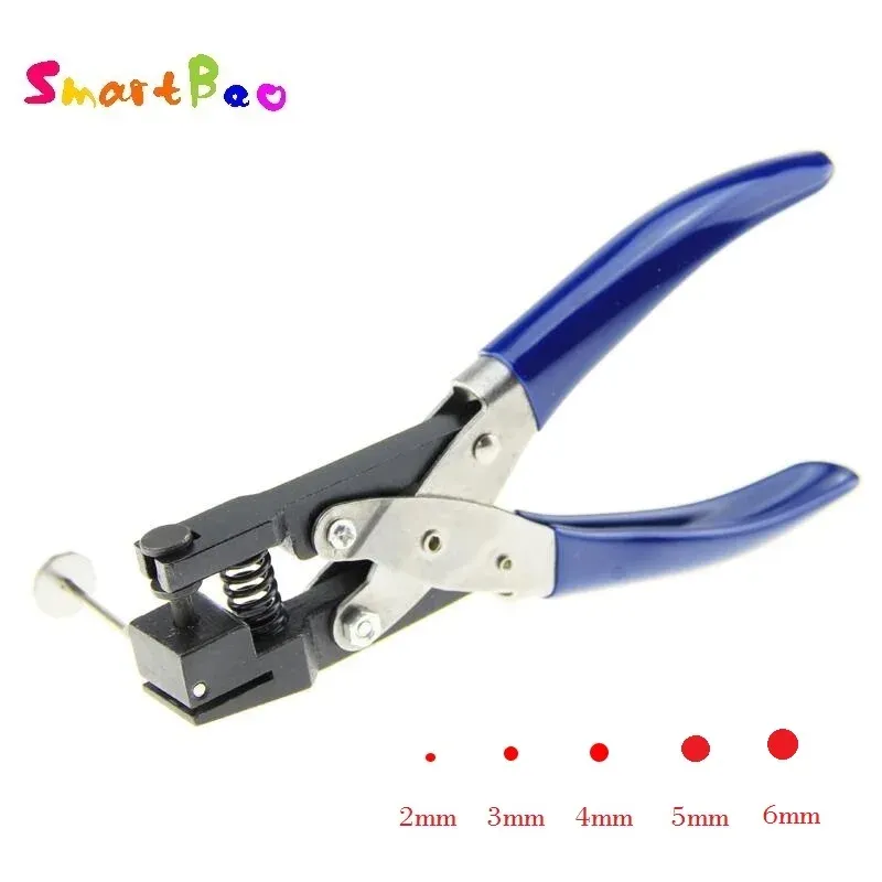 Punch 2/3/4/5/6mm Hole Punch for PVC Card, Protective Film, Tag, DIY Hand Tools Drable Single Round Hole Punch Hand Hold