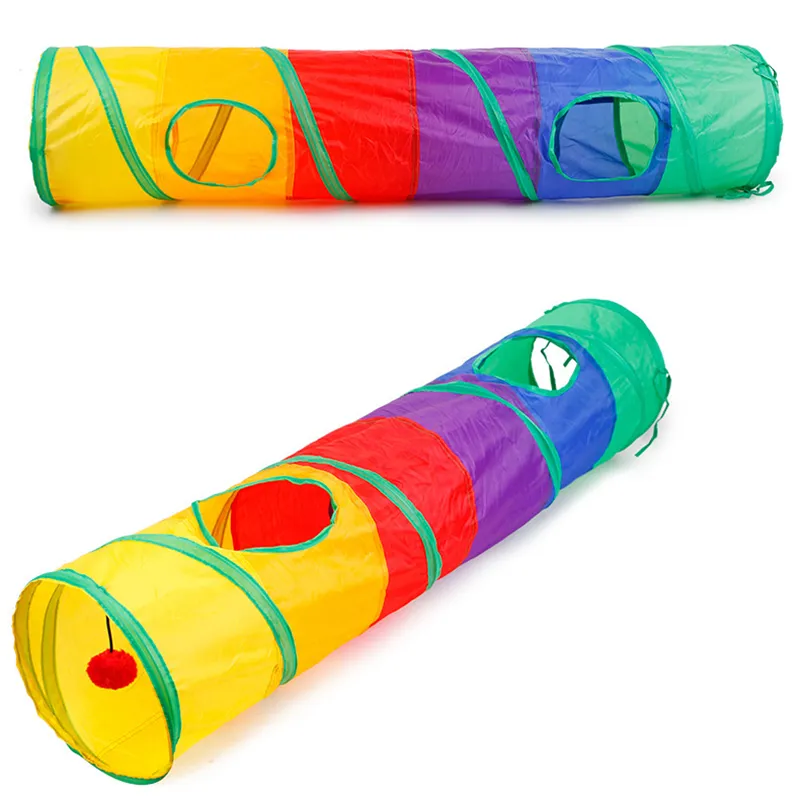 Cat Tunnel, Interactive Cat Toys Collapsible Pet Play Tube For
