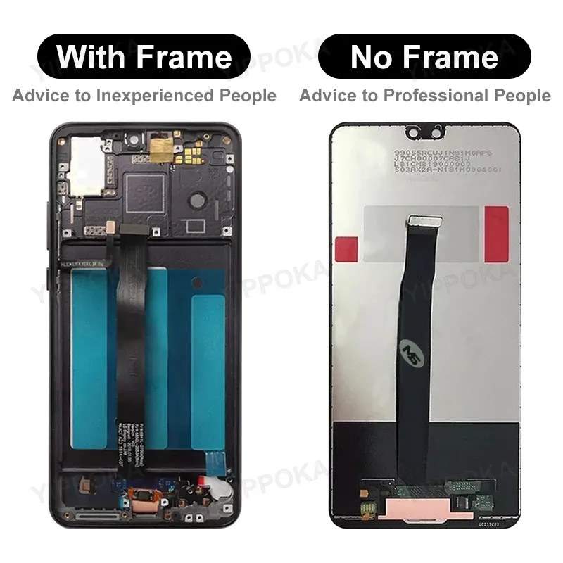 5.8 "Pour Huawei P20 LCD Digizer Assembly Remplacer pour Huawei P20 Screen EML-L29 EML-L09 EML-AL00 LCD