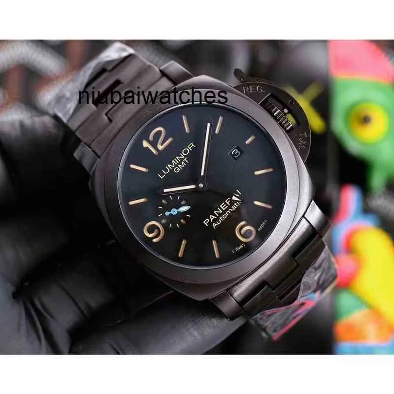 Bewegung Luxus mechanische Uhr Schweizer Automatische Saphirspiegel Größe 44mm 13mm 904 Stahlbandmarke Designer Handgelenk Hoja PPv6