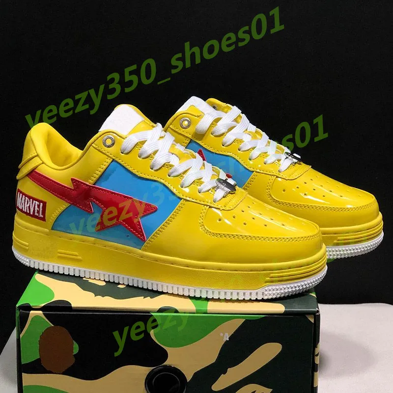 المصمم أحذية رياضية للنساء منصة الأحذية غير الرسمية كبيرة الاستحمام القرد مموهة sta medicom toy camo sneaker kid monkey monkey monke bapstas shole y43