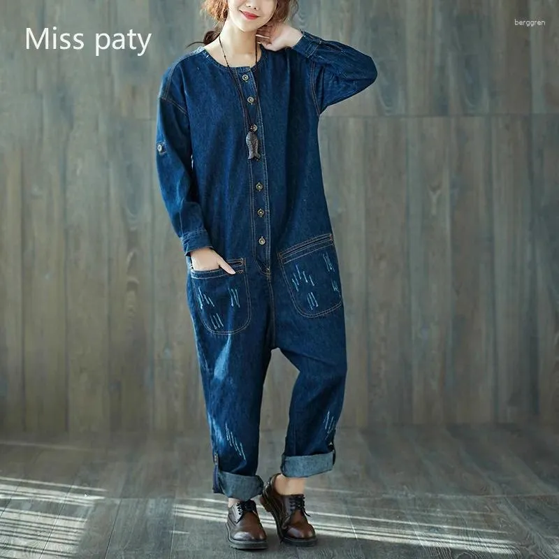 Women's Jeans Ladies Dungarees Loose Fit Casual Boyfriend Denim Wide Leg Rompers Long Basic Overalls Pants For Women Trousers Jumpsuits