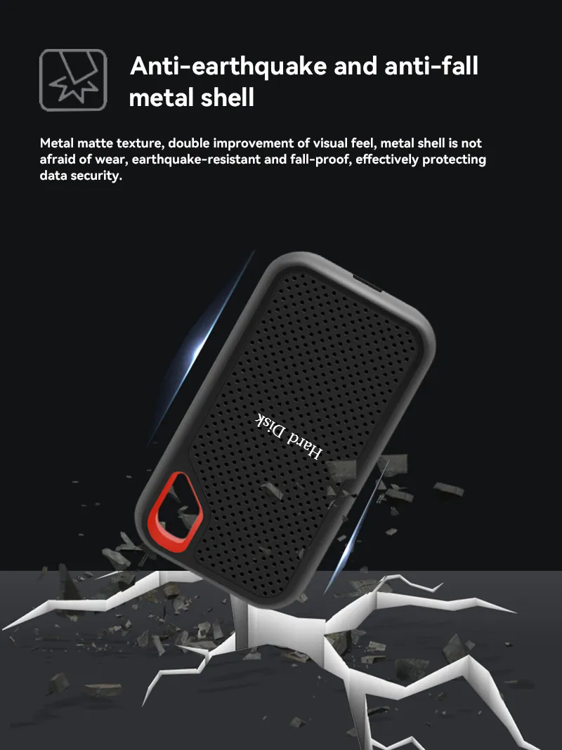 Mobile Hard Disk SSD E60 256TB 1TB 2TB 16TB HDD High Speed External Hard Disk For Desktop/PC/PS5 Game Storage Devices Disco Duro