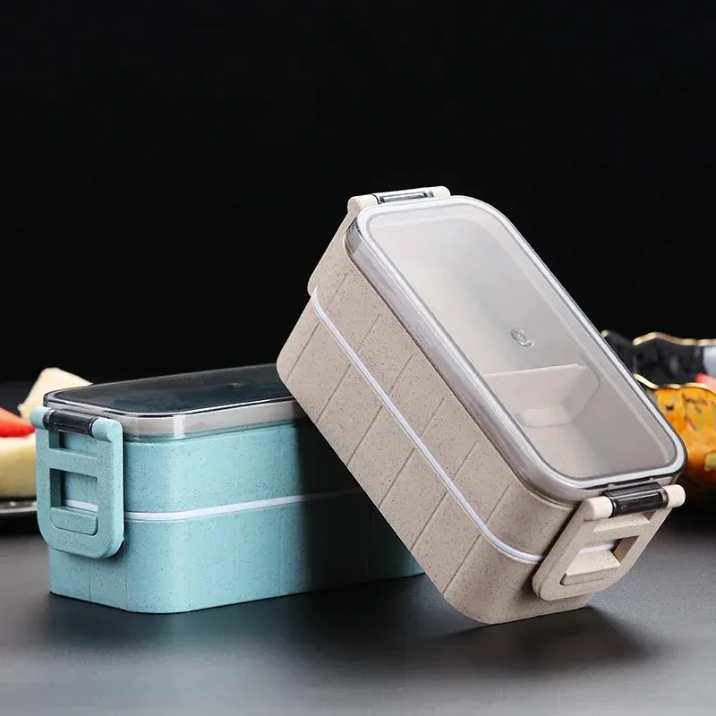 حاوية طعام ساخنة جديدة للطعام Bento Box Japanese Thermal Snark Electric Congres Fox for Kids with Compartments Lunchbox