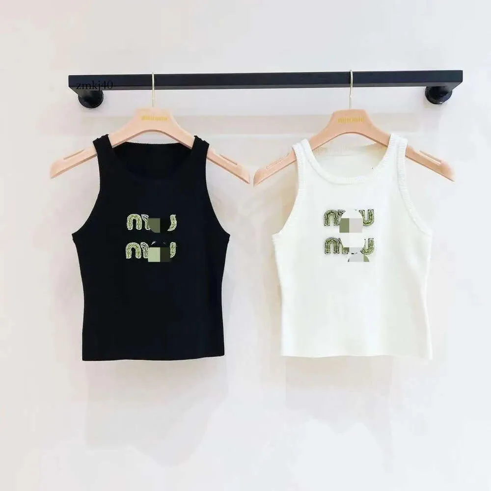 Miu Shirt Women's Thirt Designer Women Sexy Halter Tee Party Miu Clothes Fashion Top Luxury Musizered Miu Tank Spring Summer Summer 7683