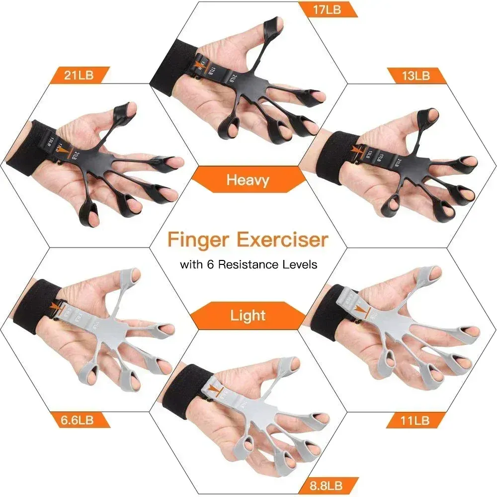 Hand Grip Strengthener Physical Tools Guitar Finger Trainer Training And Exercise Gym 6th Level Resistance Gripster Expander From 6 42 DHgate