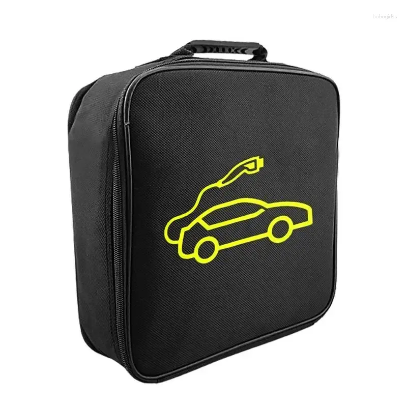 Sacs de rangement Véhicules électriques Sac à câble de cavalier de batterie Fire iptex Car Organisateur de pistolet rechargeable pour charger les câbles