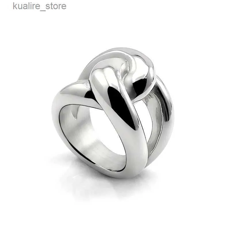 Klusterringar unisex anpassade ring rostfritt stål guldring män löfte/bröllop mode smycken bekväm passar ring storlek 6789 l240402