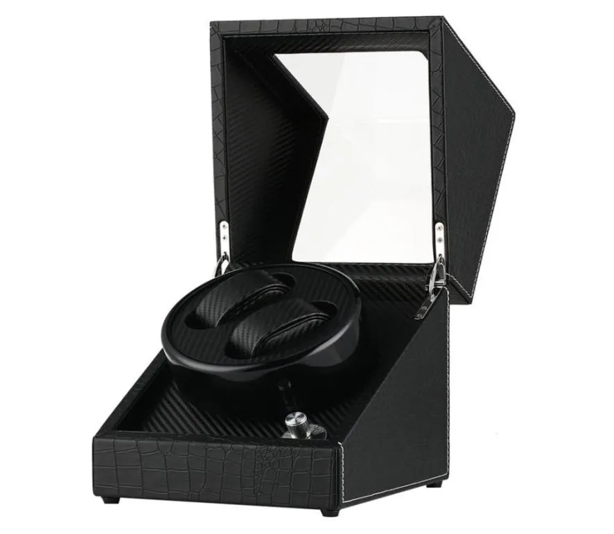 Black Automatic Watch Winder USUKAUEU ADAPTER ADAPTER MECHANGE SEULFING BOX Двойной двигатель держатели Shaker Новое прибытие 20197753960