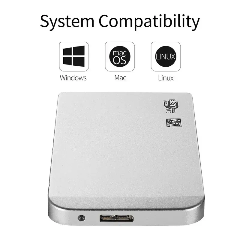 2.5 Disque dur mobile USB3.0 SATA3.0 1TB 2TB HDD DISCO DURO EXTERNO EXTERNE DRURS EXTERNE