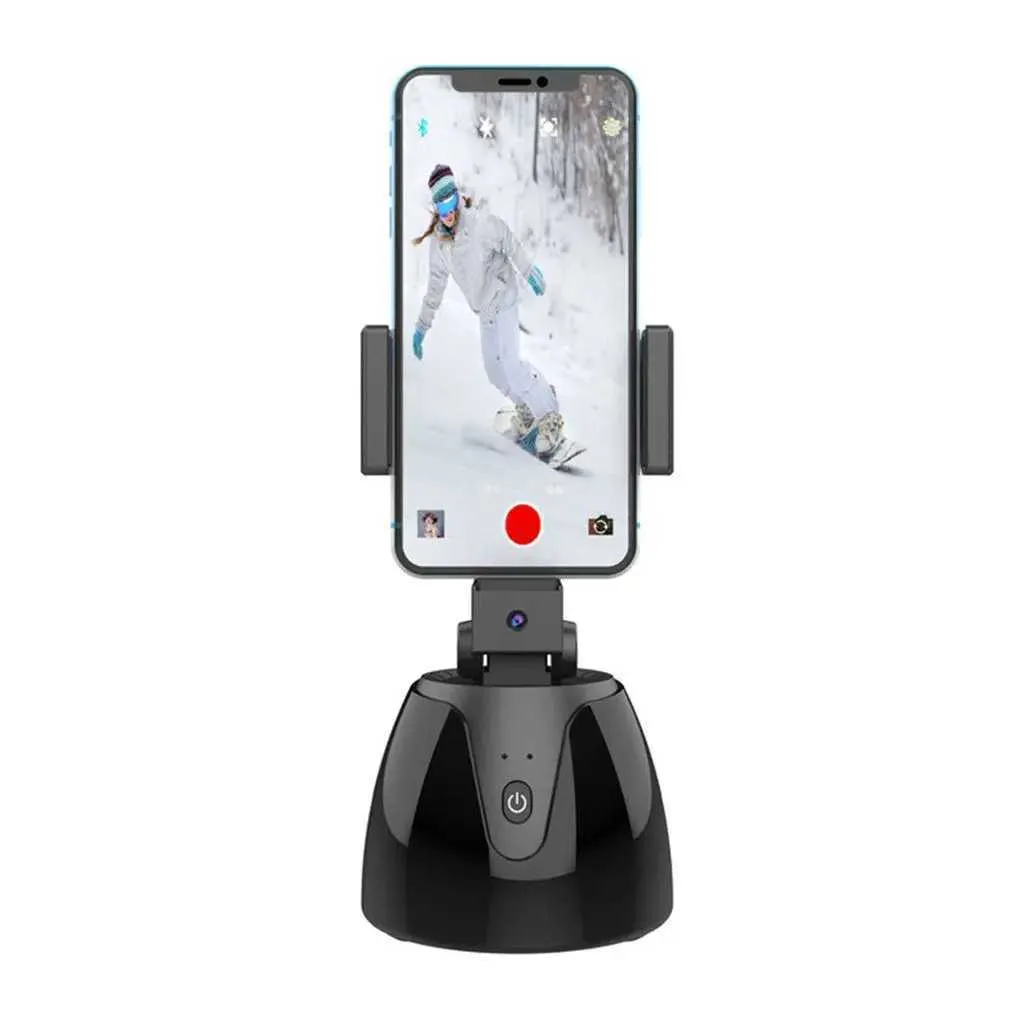 Auto Smart Shooting Selfie Stick 360 Degree Rotation Phone Holder Face Tracking Camera Tripod Head Live Vlog Video_voghion.com