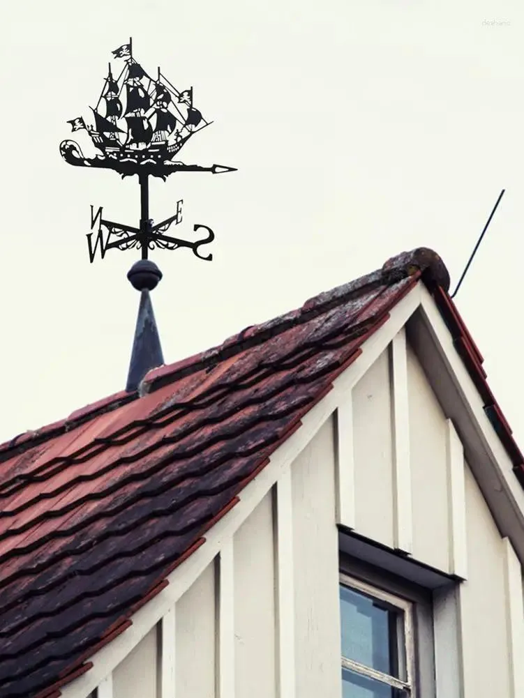 Decorazioni da giardino navigazione da crociera in ferro battuto in metallo meteorologico metallico teloso tetto europeo retrò tetto da tetto