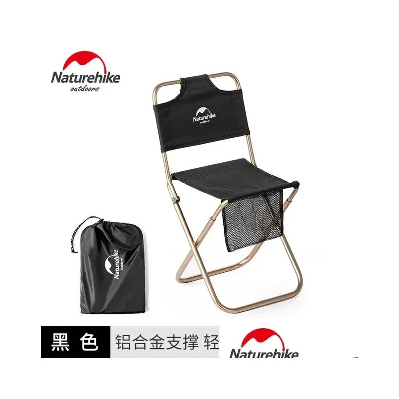 Stockage de stockage et maintenance mobilier naturehke extérieur chaise pliante portable pique-nique caméra usure résistant en aluminium back fish ot2p9