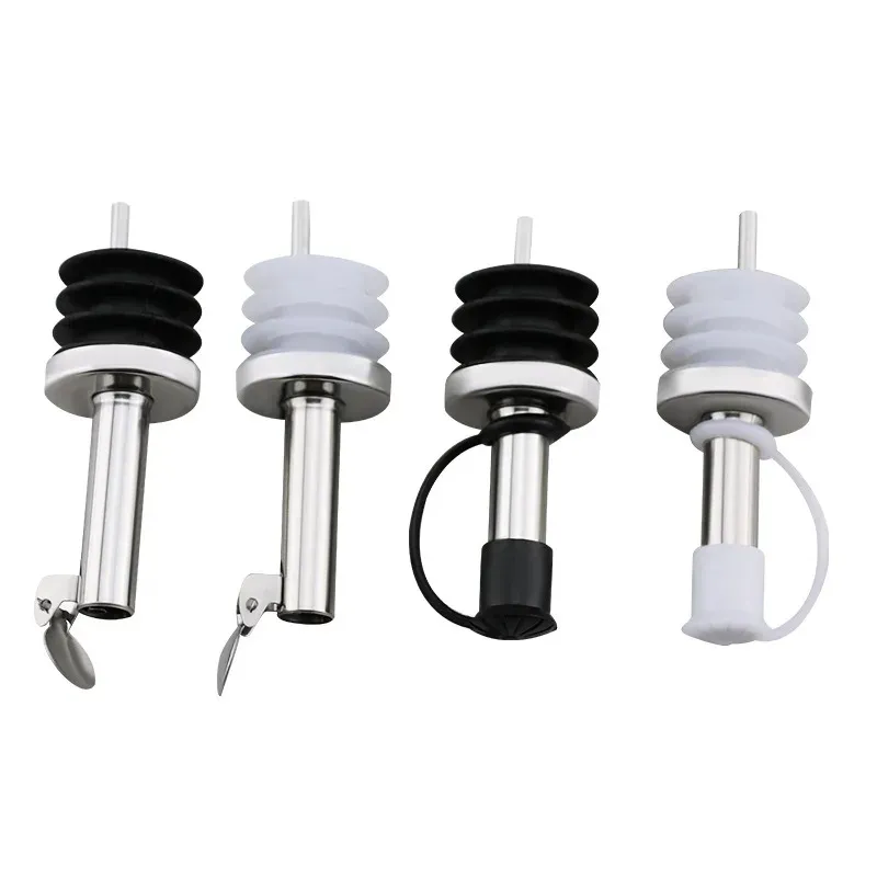 2024 Hot Sale Hushåll PRAKTISKT STALTLöst stål Vin Olivolja Pourer Dispenser Spout Glass Bottle Pourer Kök Tillbehör 1. För