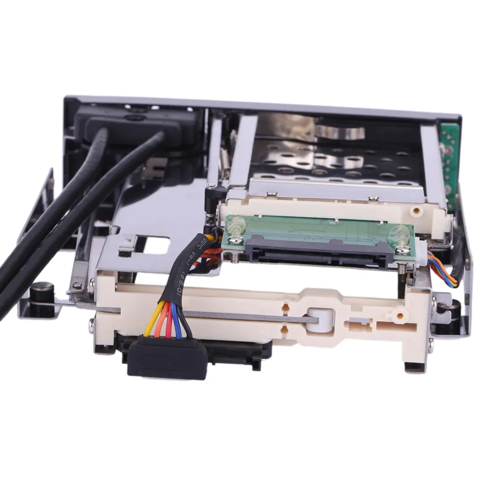 Insignia™ - Dual Drive Mount for 2.5 SATA, SSDs or Hard Drives - Black
