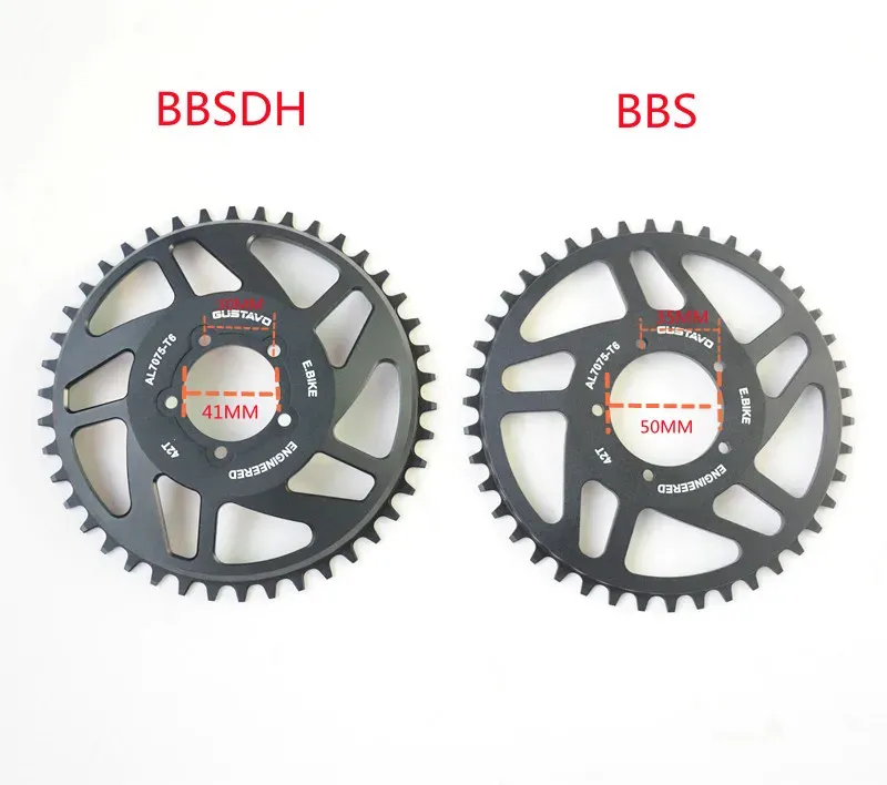36T-52T 7075-T6 Aluminum Alloy Chainring for Banfang BBSHD/BBS Mid