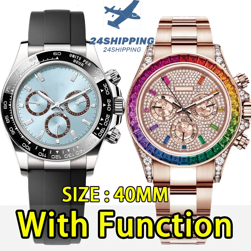 Montres de créateurs pour hommes de haute qualité Sport 40 mm Mouvement automatique Fashion Fashion Arafroproof Ceramic Ring Sapphire Design Montres Armbanduhr Cadeaux Couples Montres